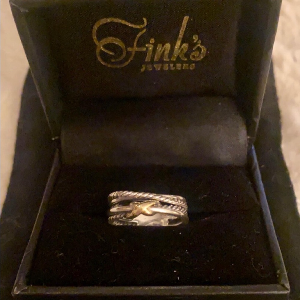 David Yurman X Crossover Ring, Size 6